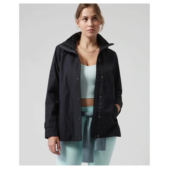 Athleta Jackets & Coats Athleta Rainout Sutro Trench Jacket Black
